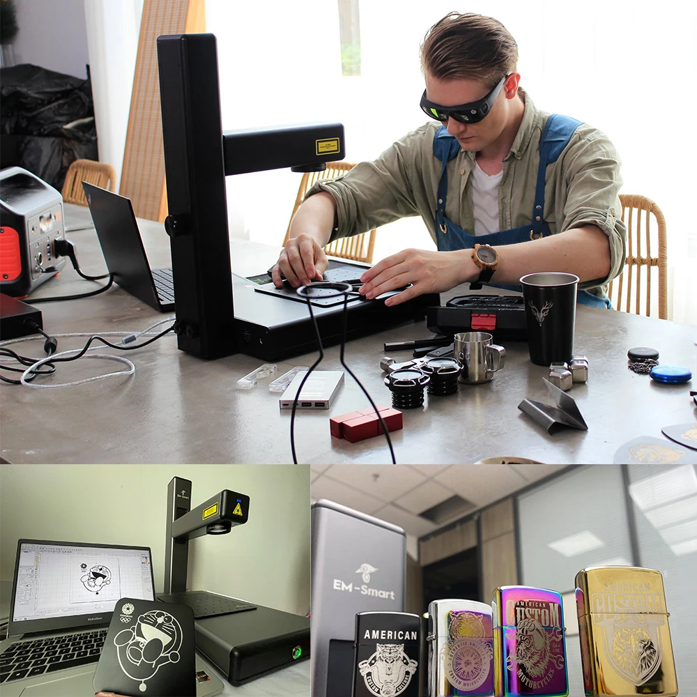 Nameplate Dog Cat Pet Tag Fiber Laser Marking Engraving Machine