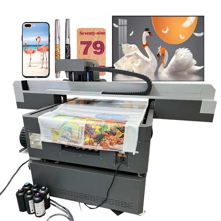 Flatbed Flat Bed Mini Printing Machine Uv Printer For Case Cell Phone