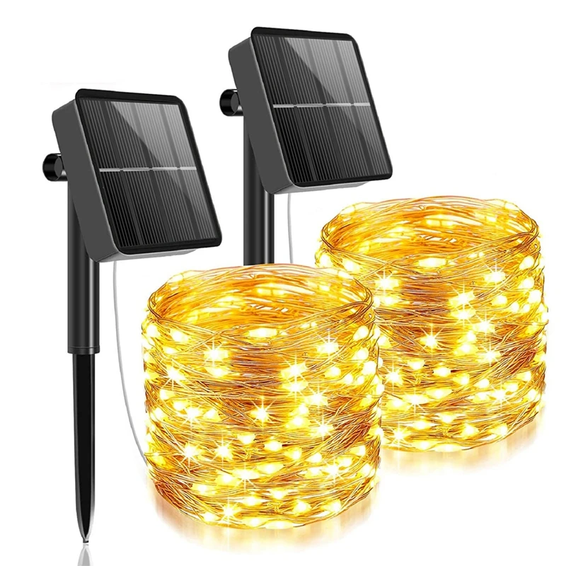 10m led solar christmas tree lights Holiday Lighting Solar led String Lights Outdoor wholesale For Christmas Decoration