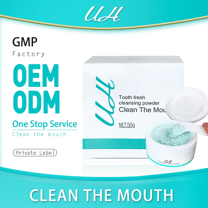 Professional Tooth Whitening Powder Wholesale Vegan Natural Fluoride Free Oral Care Powder For Whitening Teeth