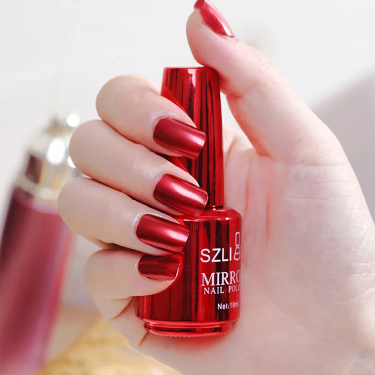 Huati Sifuli RubioAroma 16 color 18ml gold Mirror Chrome Effect Gel Paint Silver Metallic Liner silver Gel Nail Polish liquid uv