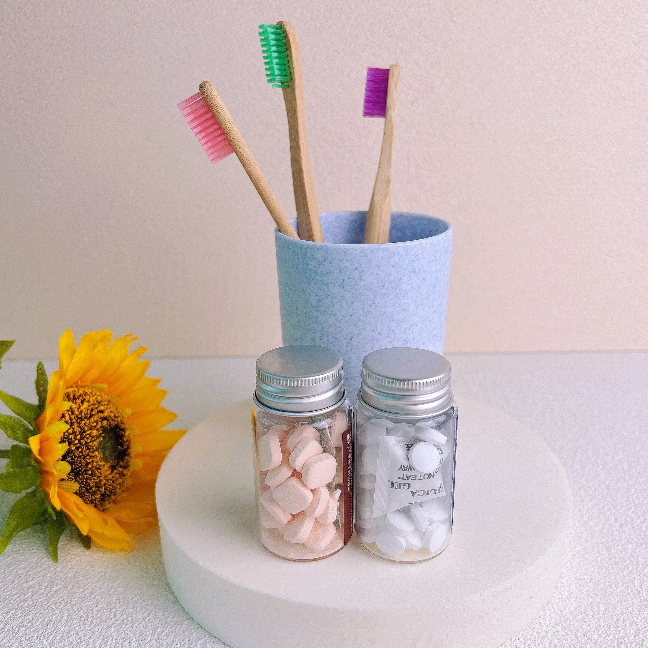 Wholesale Vegan Toothpaste Tablets Caries Prevention Orange Flavored Toothpaste Chewable For Sensitive Tooth