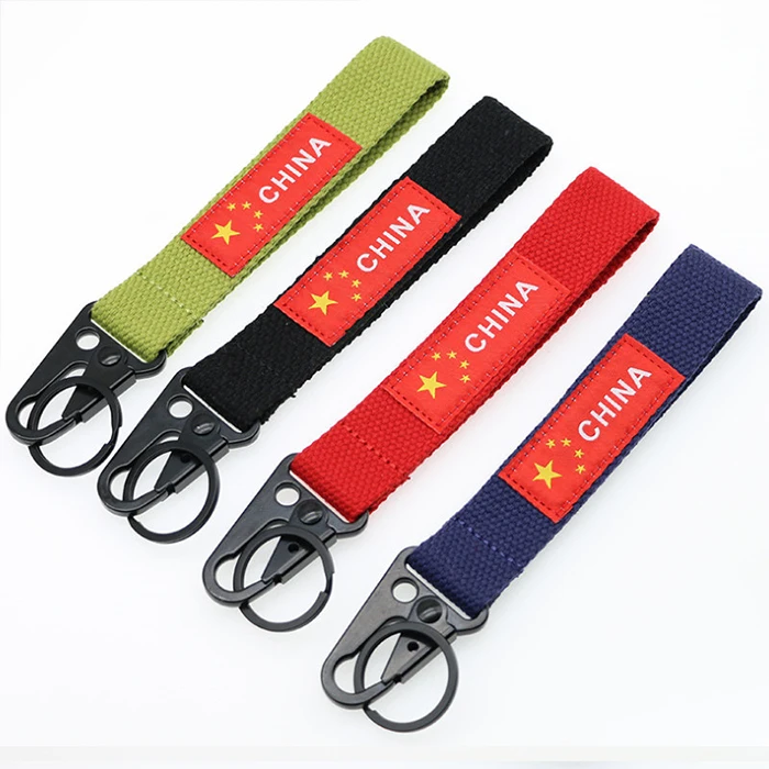 Personalised Fancy Western Nylon Wristlet Strap Hand Wrist Lanyard Keychain