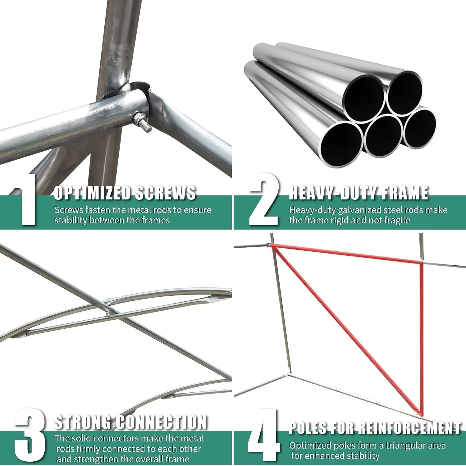 40x12x7.5 Greenhouse, Large Walk-in Greenhouse, Tunnel Garden Plant Hot Green House for Outside Heavy Duty Winter, White