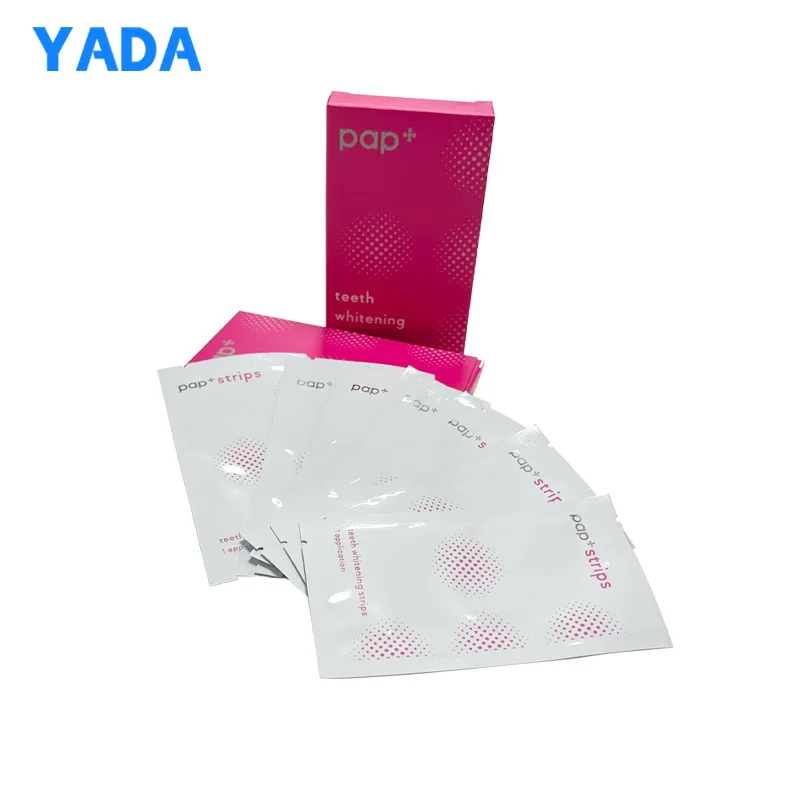14 Pcs 100% Effective Whitening Activated Customize Logo PAP Teeth Whitening Strips Private Label
