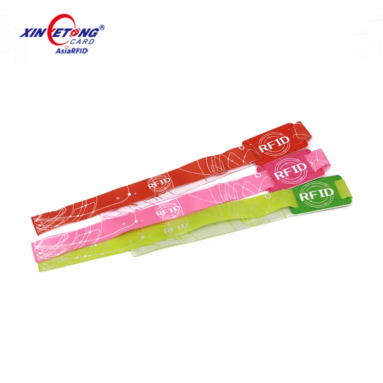 ISO 14443A NFC Wristbands 13.56MHz Ultralight EV1 Fabric RFID Bracelets for Payment