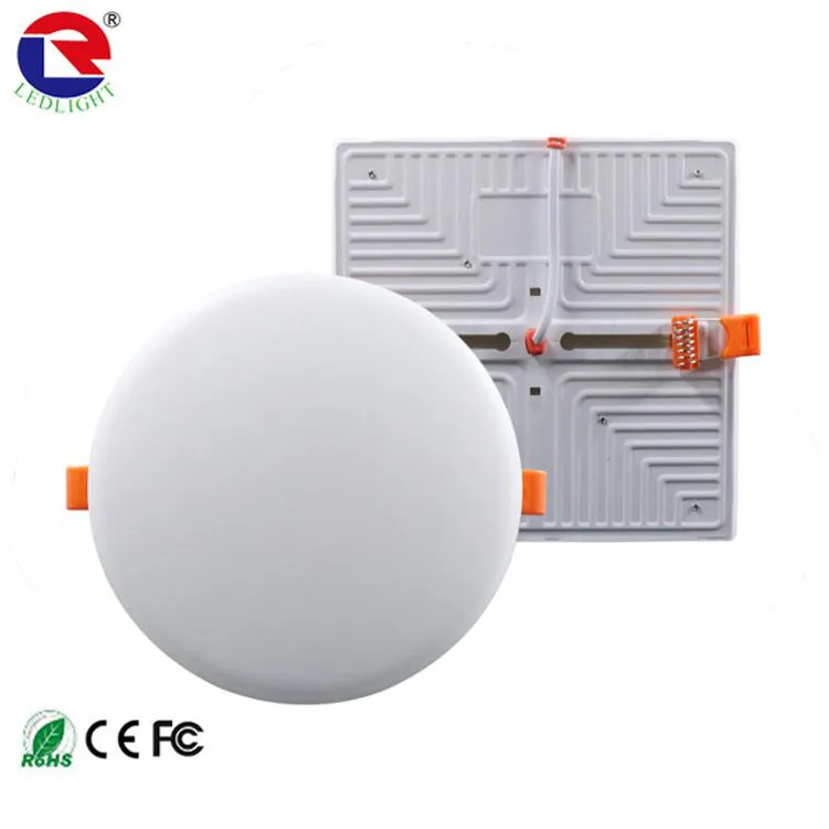 Factory Prices led panel light 12w 18W led slim panel light flush mount 12 inch led round panel light plastic housing