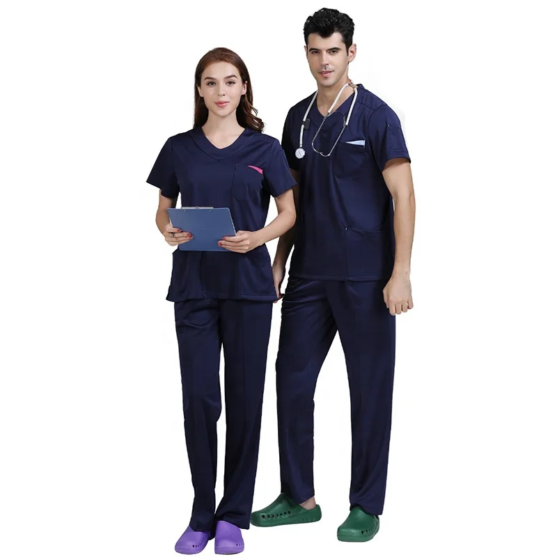 Hospital Work Wear Clothing Suits Latest Men Women Medical Nursing Scrubs Uniforms Design Doctor Nurse Scrubs Uniform