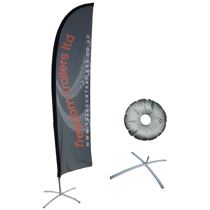 Printed type factory made tear drop flags polyester flag banner beach feather flags