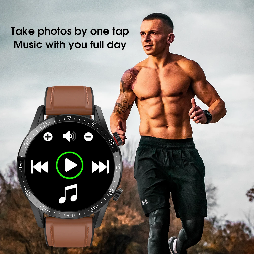 Hot sale AMOLED smart watch with fitness track local music play text message alarm clock  wearable device