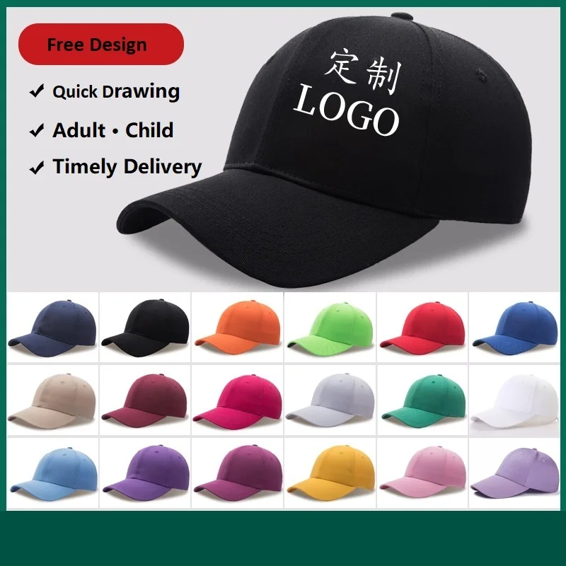 XP-Promos Custom 100% Cotton Polyester Promotional Baseball Cap With Embroidery Logo for Unisex for Advertising