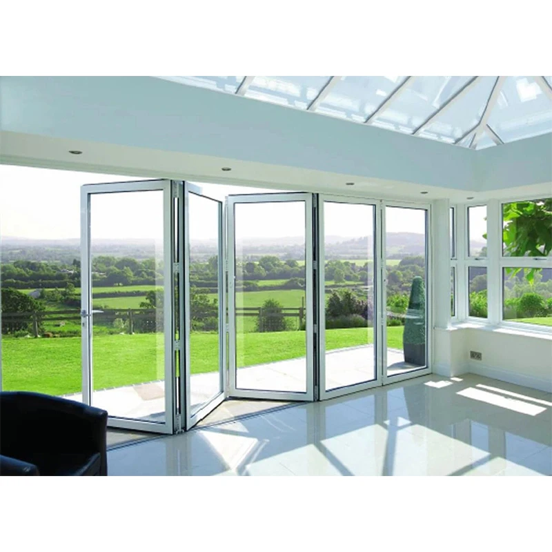 Ikealuminum 2023 aluminum compost wood modern aluminum french door house wooden door Aluminum Clad Wood Door for House