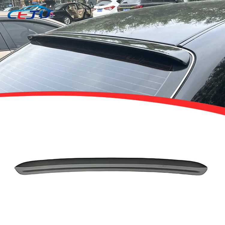 Glossy Black/Carbon Fiber Rear Trunk Spoiler Rear Roof  Wing Cover Spoiler Car Accessories For Toyota Crown 2005-2009