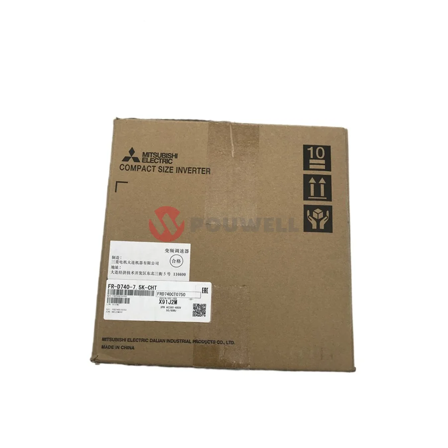 Original Frequency Converter Mitsubishi 7.5KW FR-D740-7.5K-CHT Inverter