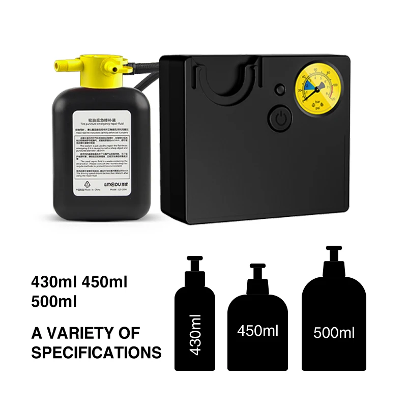 Universal DC12V car tyre adhesive seal flat tire repair tool bike tire repair kit changing machine