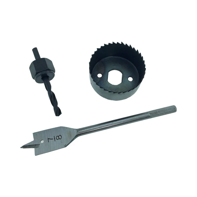 3pcs Sheet Metal Wood Hole Saw Drill Bit Set Bi Metal Heavy Duty Steel Concrete Core Hole Saw Diamond Set