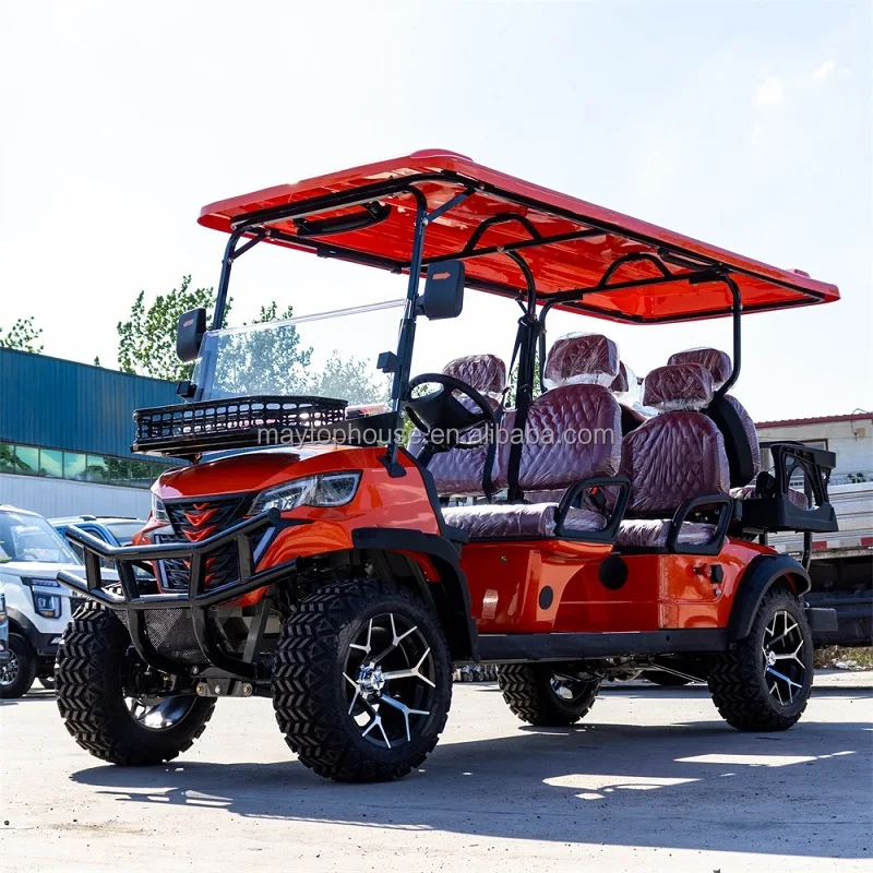 Gas Powered Golf Cart 300cc/350cc Cargo Club Trolley Hunting Sightseeing Buggies Car Utility Vehicle Golf Car Cart Supplier