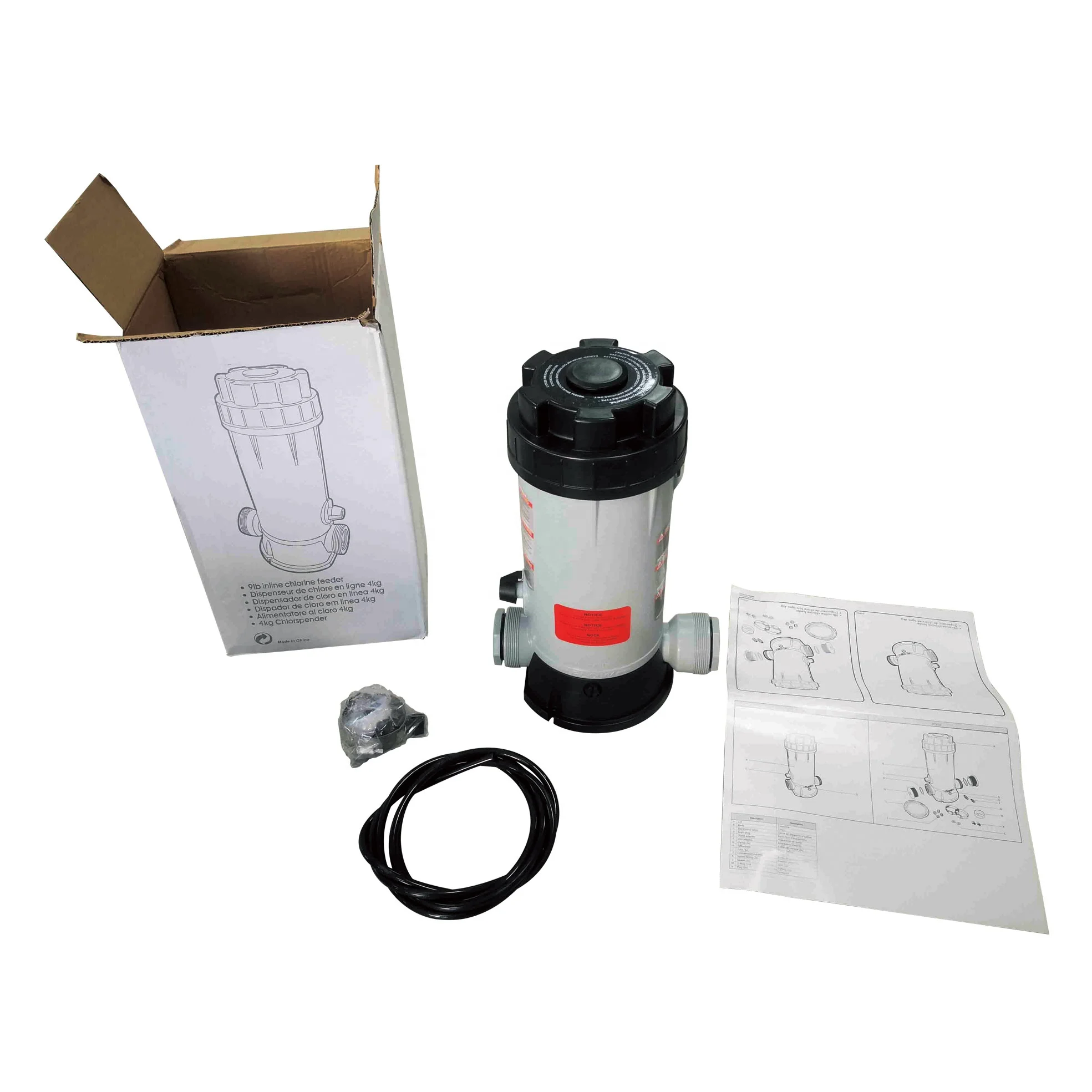 Water cleaning automatic chlorine feeder 9lb(4kgs) Inline Chlorine Feeder Kit for pool