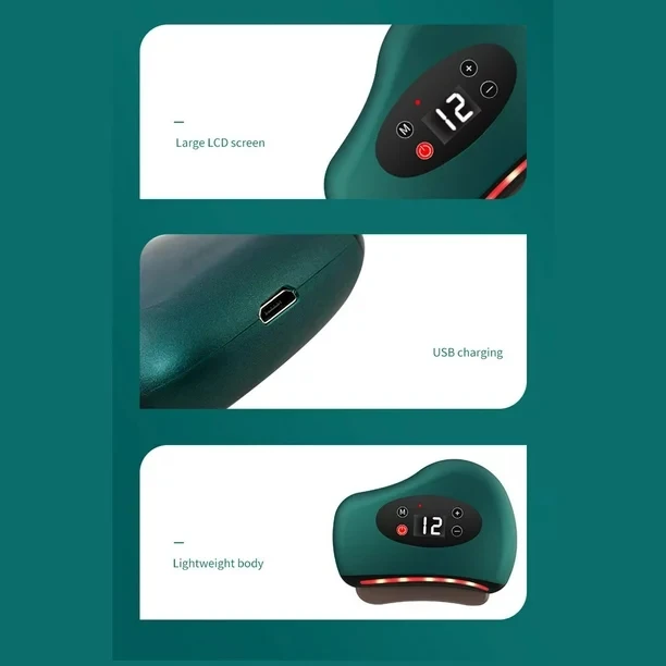 Guasha Sale Facial Massage Electric Bian Stone Scraping Board Home Gua Sha Vibration Smart Face Lifting Portable Instrument