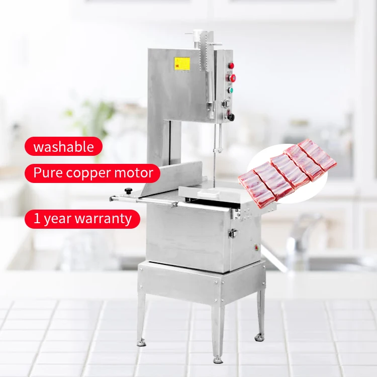Manufacture electric stainless steel bone saw machine table top meat cutter for commercial factory direct