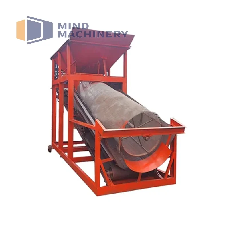 Mobile stone and sand screening machine