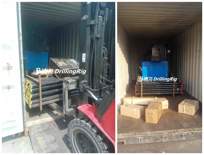 DFQ-100W 100m hydraulic DTH bit geothermal mine drill machine borehole water rock drilling rig