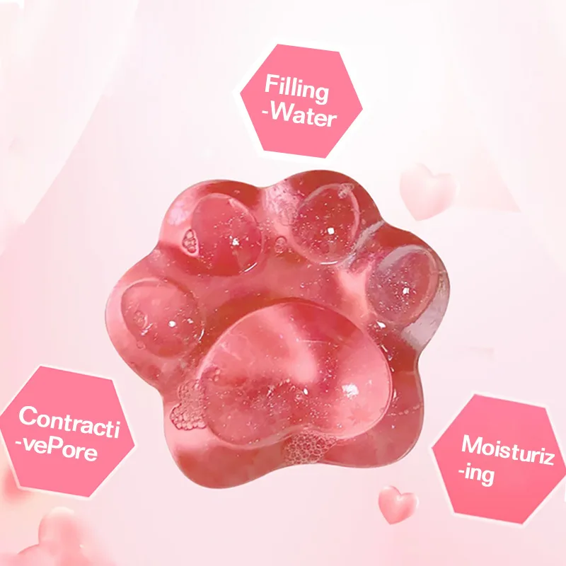 OEM/ODM Jelly Q Elastic Handmade Peach Soap Amino Acid Moisturizing Oil Control Whitening Collagen Bath Face Soap