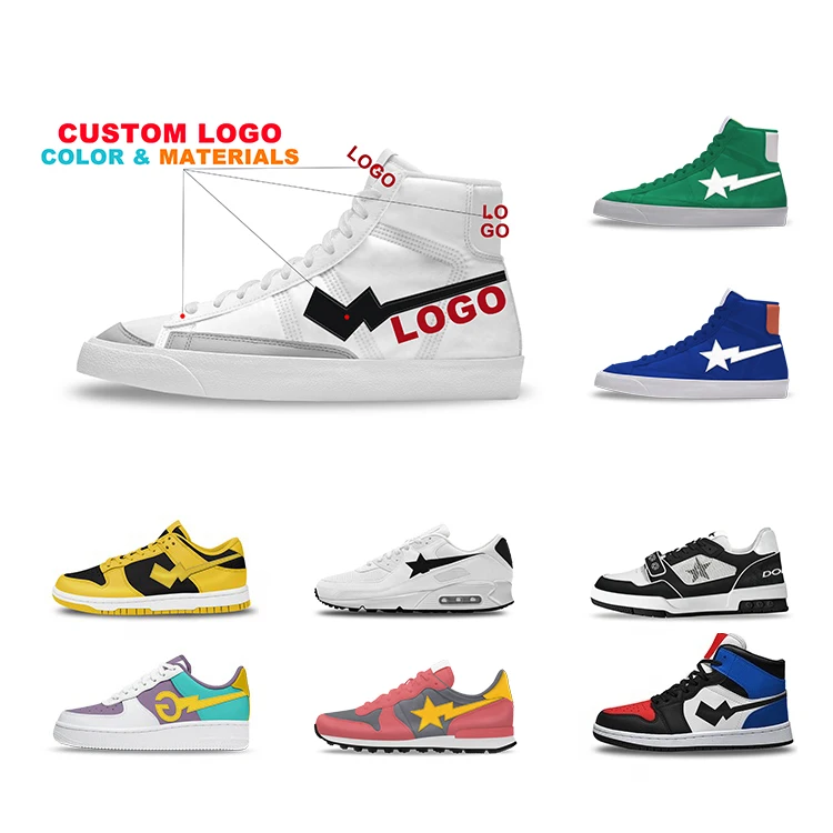Wholesale OEM ODM Factory Custom Logo Blank Black Mid Vintage Shoe Women Men Manufacturer Skateboarding Casual Shoes Sneakers