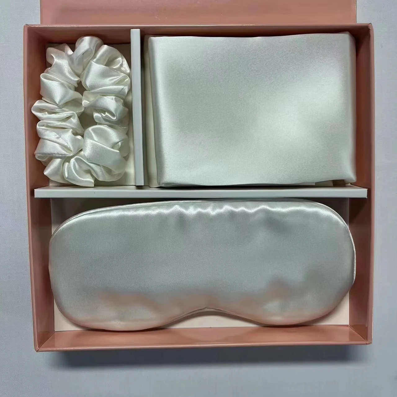 silk pillowcase sleep mask scrunchie mulberry silk eyemask set travel Comfortable luxury 100% Silk Eye Mask