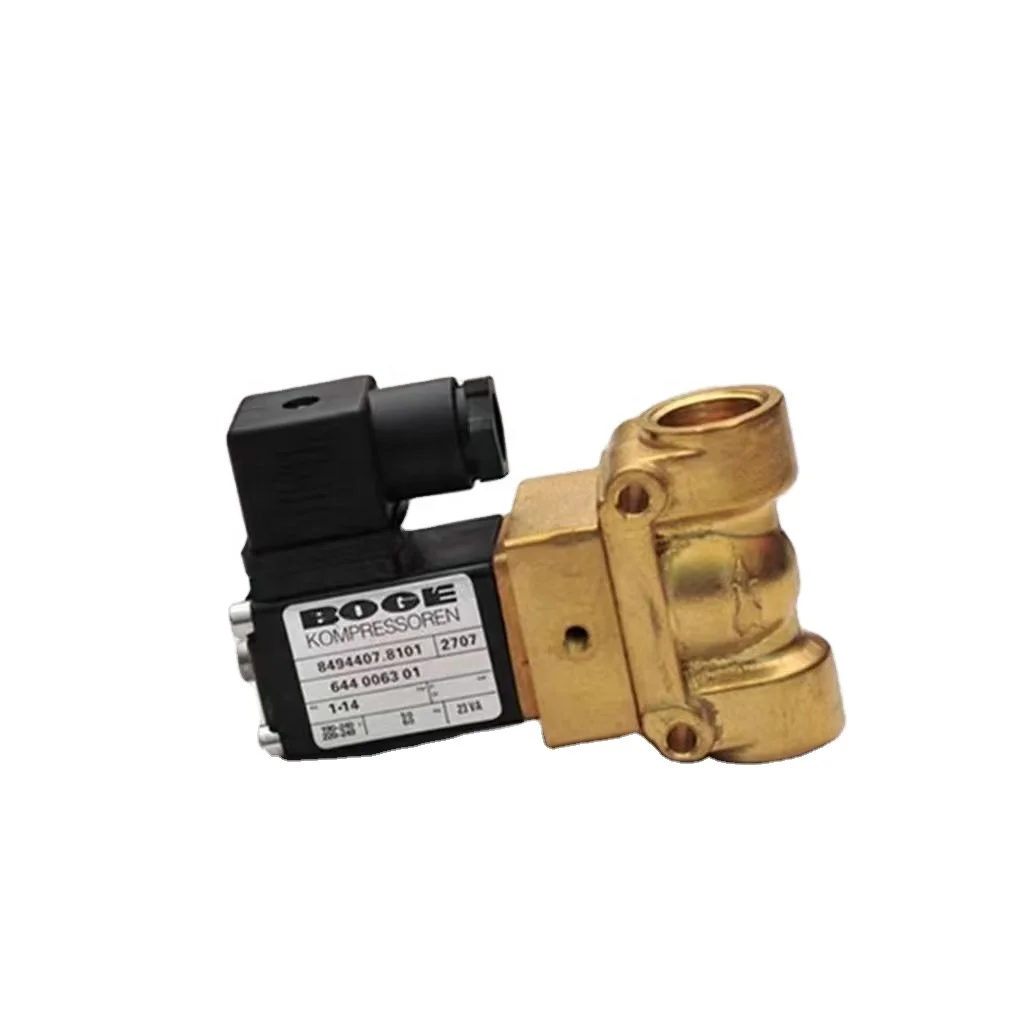 high quality air compressor valve kit 644006301 brass solenoid control valves for  Boge screw air compressor spare parts