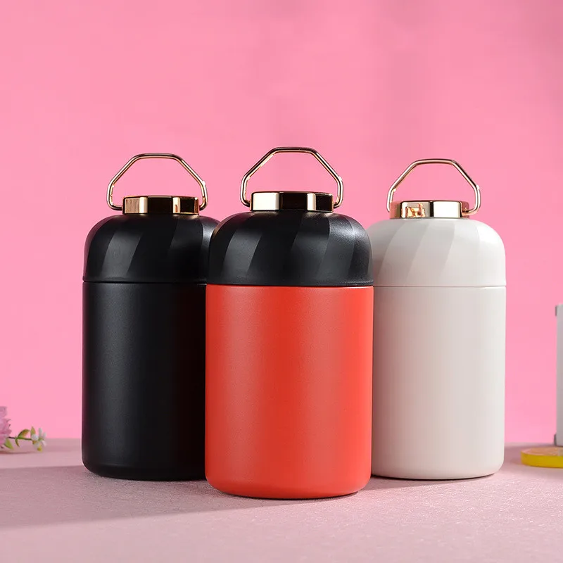 600ml Portable Outdoor Office Double-layer 304 Stainless Steel Food Flask Lunch Box Office Student Custom Gift Stew Beaker