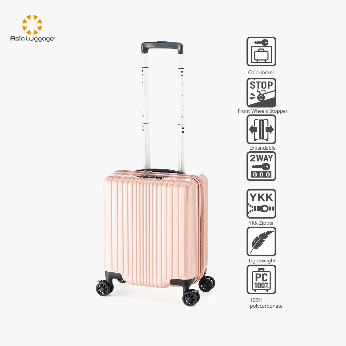 Lightweight suitcase Travel YKK zipper hardshell small car suitcase Lightweight suitcase cover