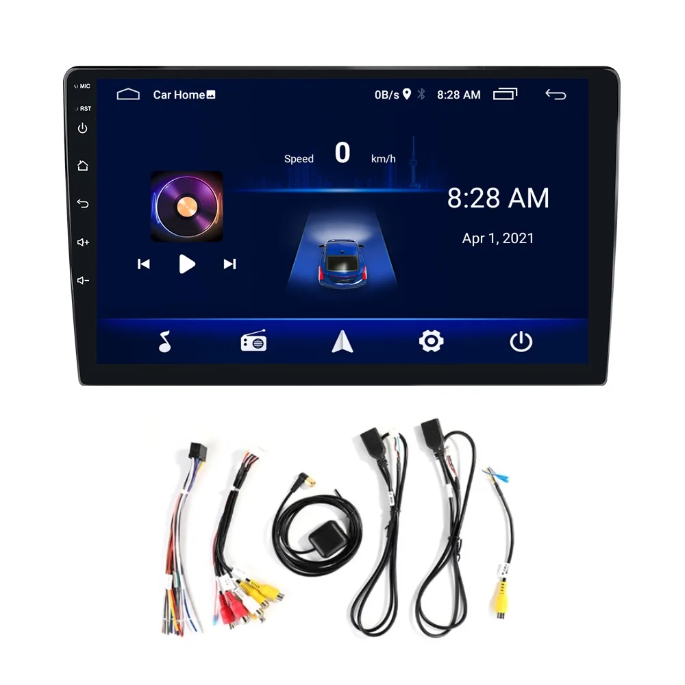 9 inch 2din 2.5D touch screen android 1+16GB with FM WIFI BT Mirror link car stereo GPS Navigation