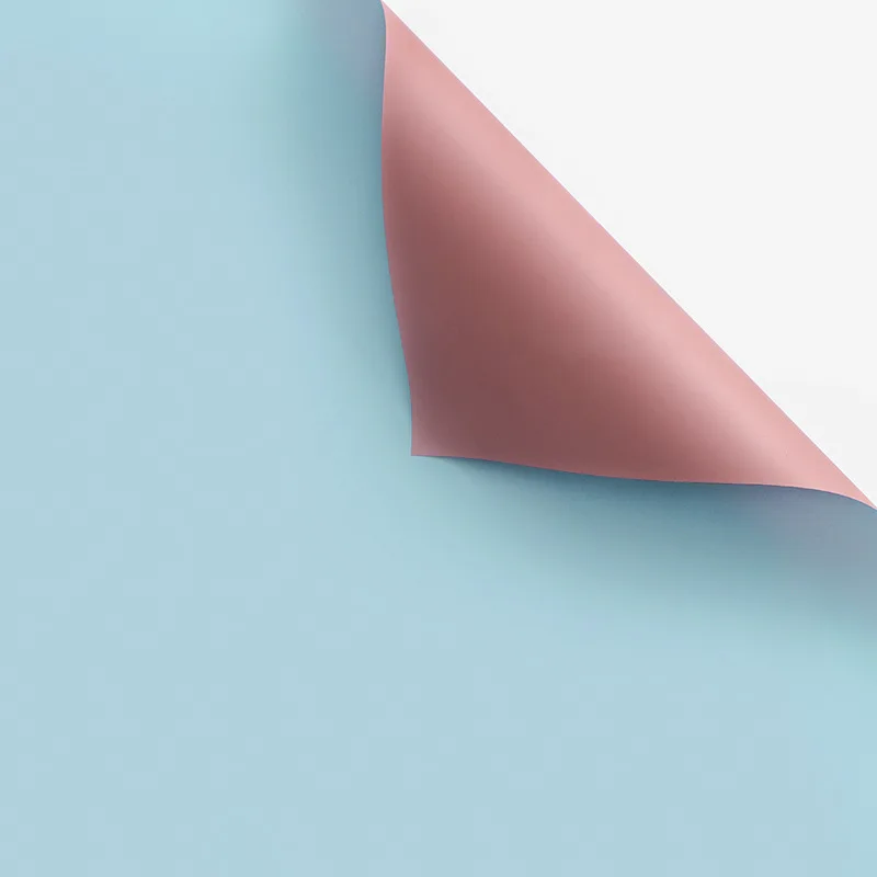 20pcs/bag Wholesale Flowers Waterproof Pearl Paper Two-color Wrapping Paper for Packing