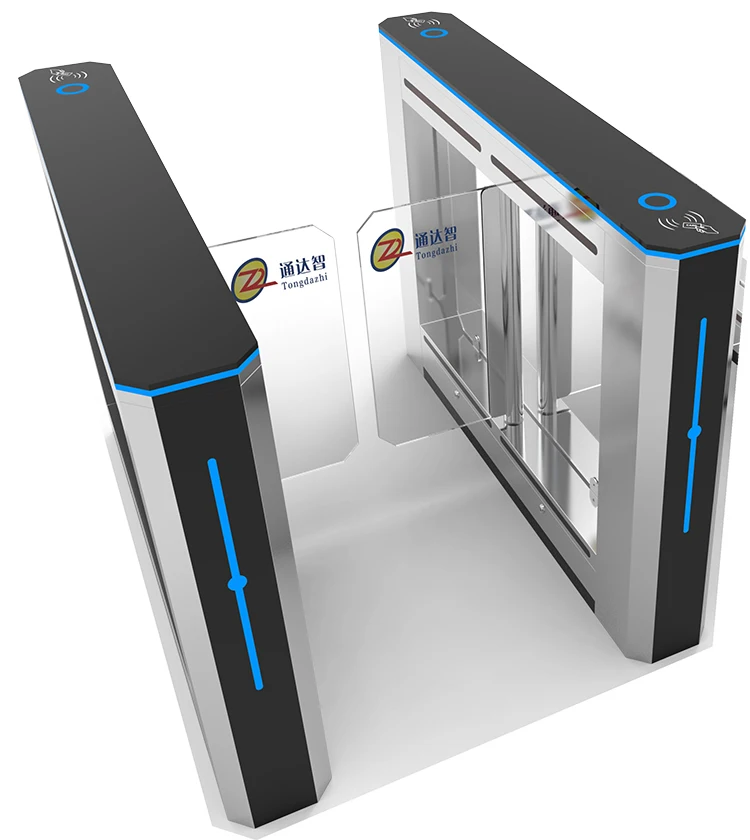 Facial Recognition Swing Barrier RFID Access Control Swing Gate System Gym Swing Turnstile Gate