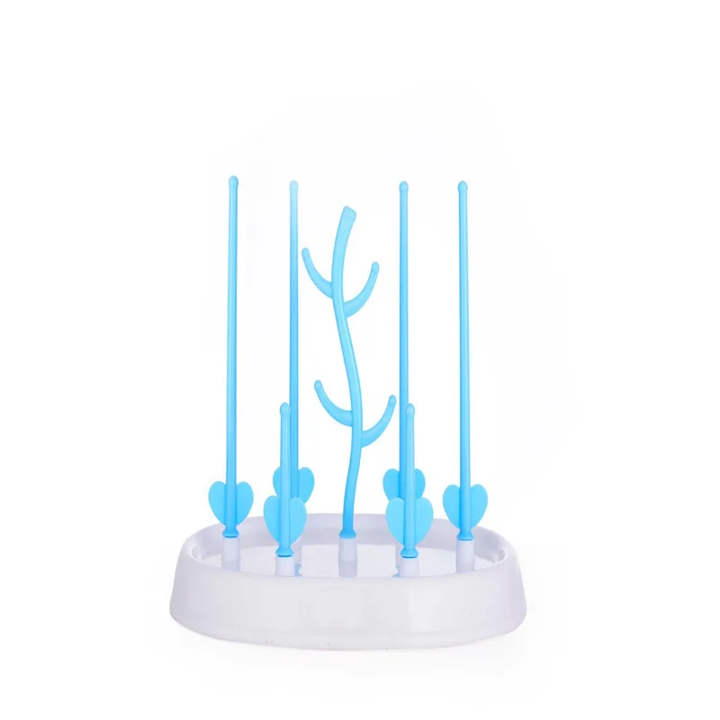 White box packaging without logo removable baby bottle drying rack