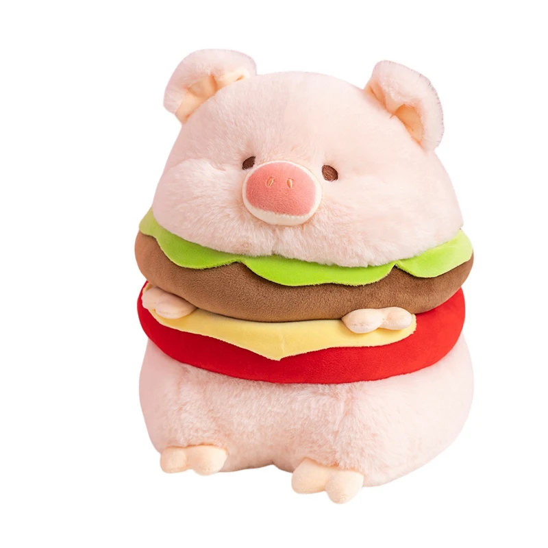 Custom Designer Plush Cushion Toys Hamburger Shaped Plush Toy Pillow