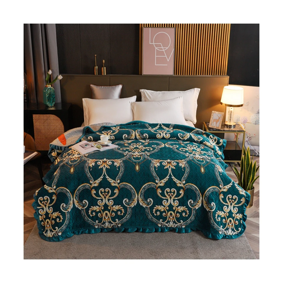 Покрывала в европейском стиле покрывала двойные теплые покрывала постельное белье стеганое покрывало