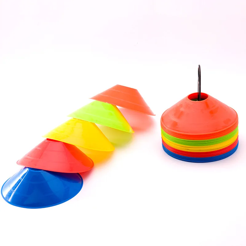 More Thicker More Flexible Multi Color Cone for Agility Training Soccer Football Kids Field Marker