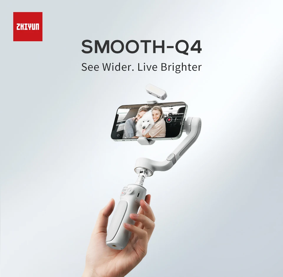 ZHIYUN Smooth Q4 Smartphone Gimbal 3-Axis Handheld Stabilizer Phone Gimbals for iPhone 13 pro max/HUAWEI/Samsung/Xiaomi