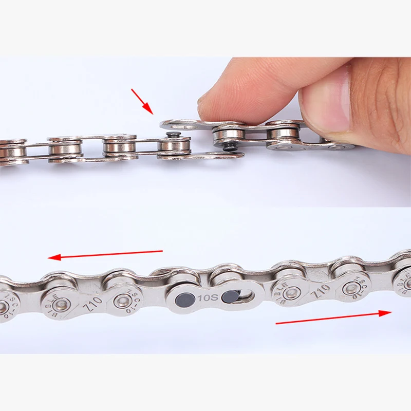 RISK 10PCS MTB Road Bike Chain Magic Buckle Connector For 6 7 8 9 10 Speed Quick Release Chain Link Master Bicycle Cycling Chain