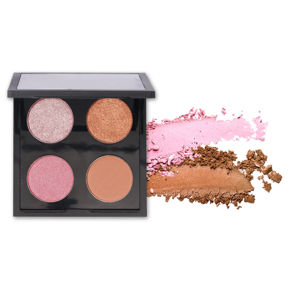 Wholesale Makeup Cosmeticos High Pigment Make Your Own Brand Private Label Glitter Custom Eyeshadow Palette