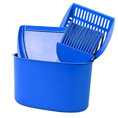 4 Sets Factory Wholesale Cleaning Supplies Cat Litter Box Plastic Cat Shovel Cat Box Brush