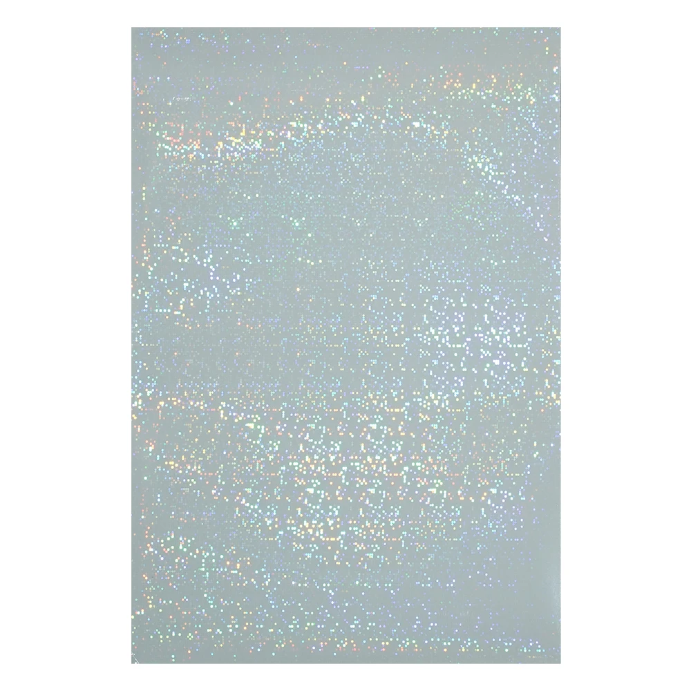 Waterproof Holographic Cold Laminate Film A4 Size Holographic Pet Film Hologram Overlay Film
