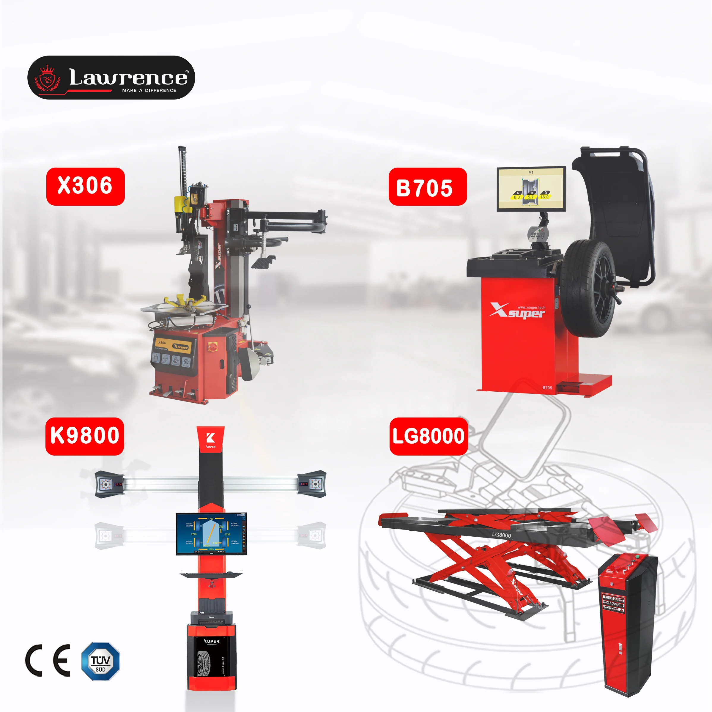 Intelligent and  Electronic Power  Tire Changing Machine for  Tire Service with Leverless Hooker