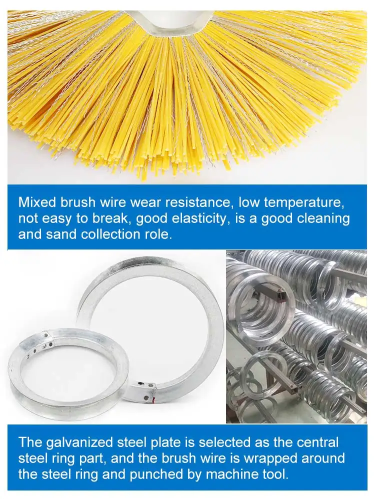 Steel Wire Sweeping Wafer Brush For Road Sweeper