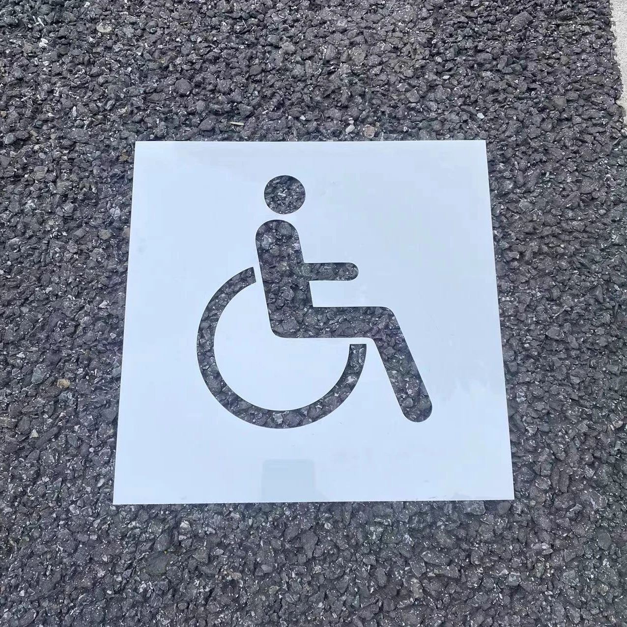 Stencils Set Hot Sell Plastic brushing PpWhite CustomizedCraftPETaccessiblesignboardtagcharacterisiticbarrierfree