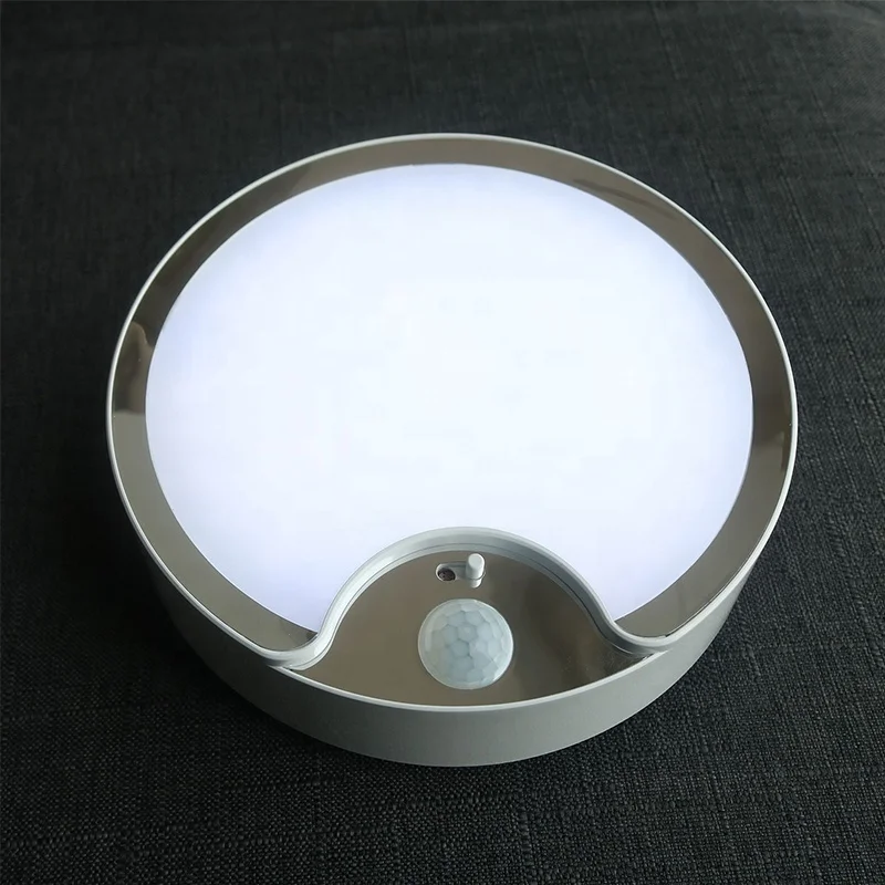 High Quality Bedroom Living Room Round Motion Sensor Lamp Indoor Battery Powered Smart Led Ceiling Light