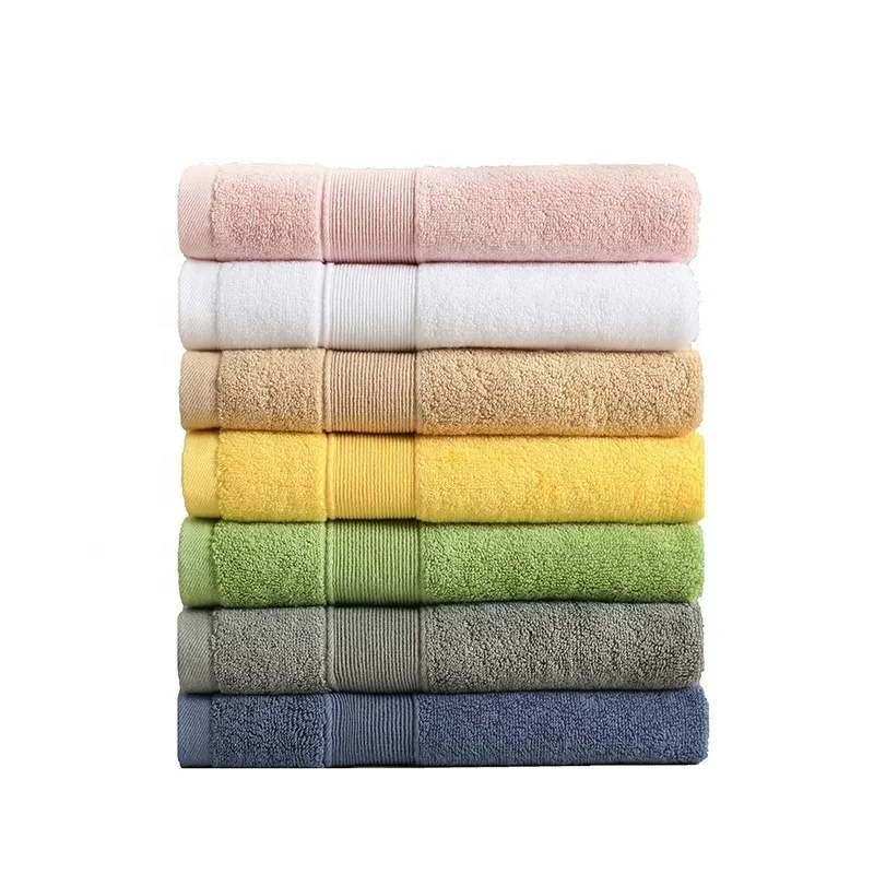 50x100cm small size cotton bath towel dobby border terry bath towel