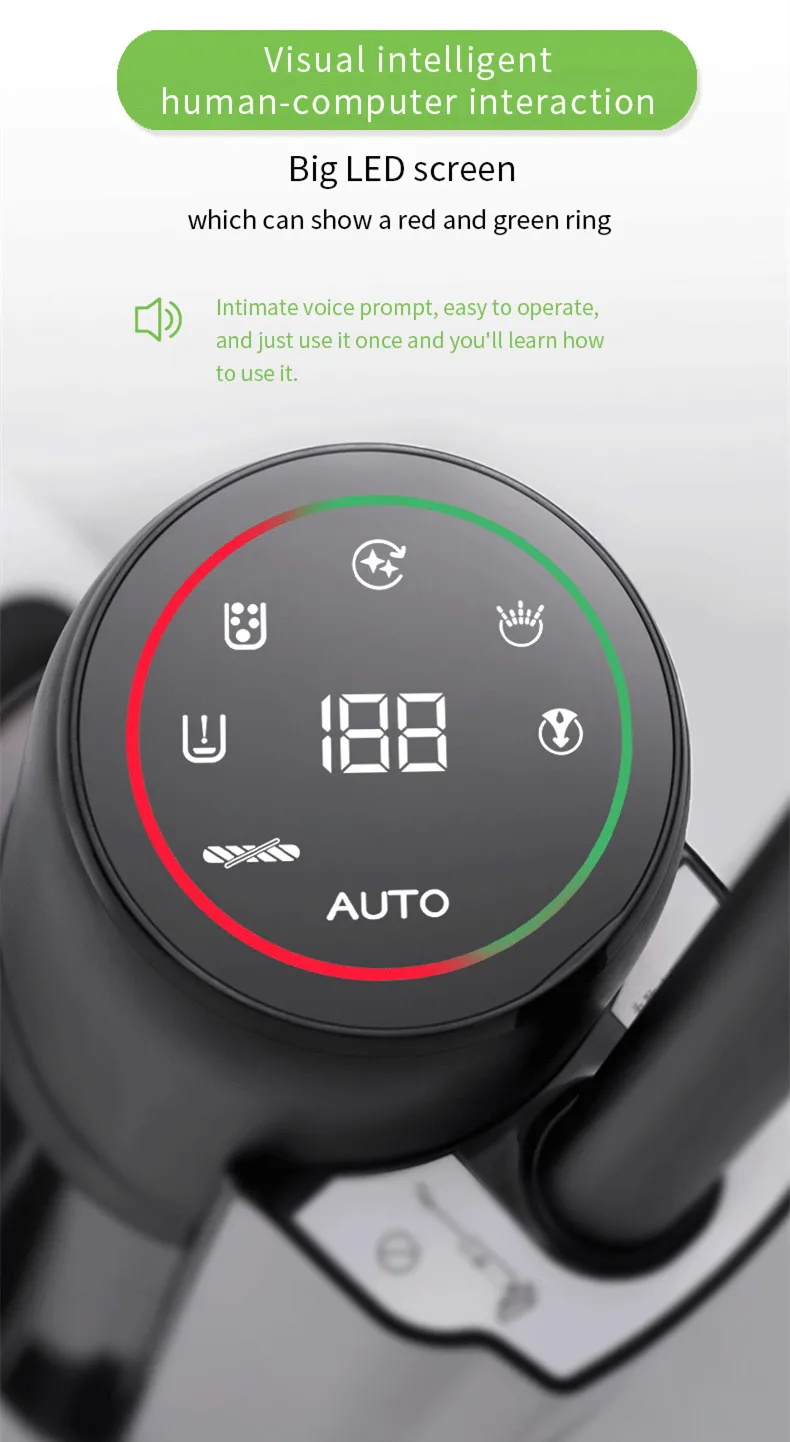 Smart touch screen display brushless motor 4 in 1 voice assistant wet and dry vacuum water self cleaning for hard wood floors